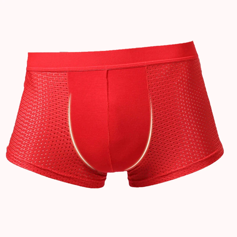 Сексуальное мужское нижнее белье мужские боксеры шорты Cueca трусы дышащее