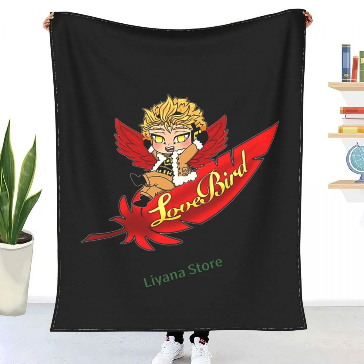 

Hawks Lovebird Throw Blanket 3D printed sofa bedroom decorative blanket children adult Christmas gift