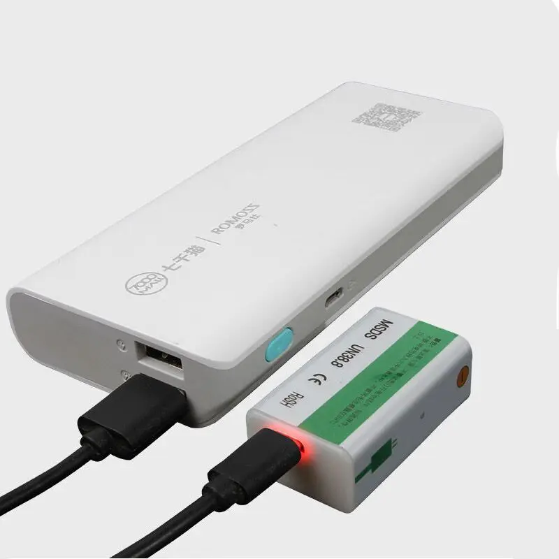 Литий-ионный аккумулятор 9 В USB-зарядка 5500 мАч подходит для камер и других серий