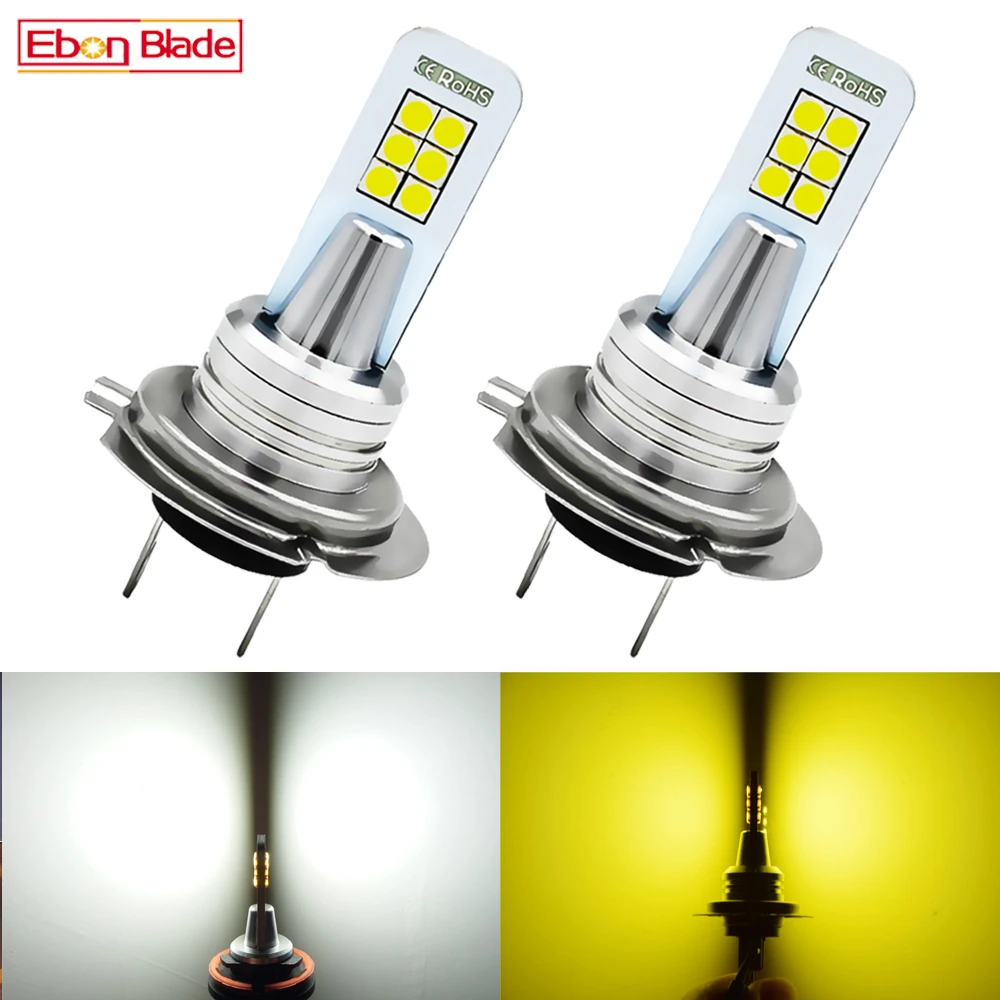 

2X Car H7 LED Lamp H3 H1 H11 H8 LED Front Bulb 9005 HB3 9006 HB4 H16 PSX24W Lamp 6000K 3000K 12V Car Headlight Car Fog Light Kit