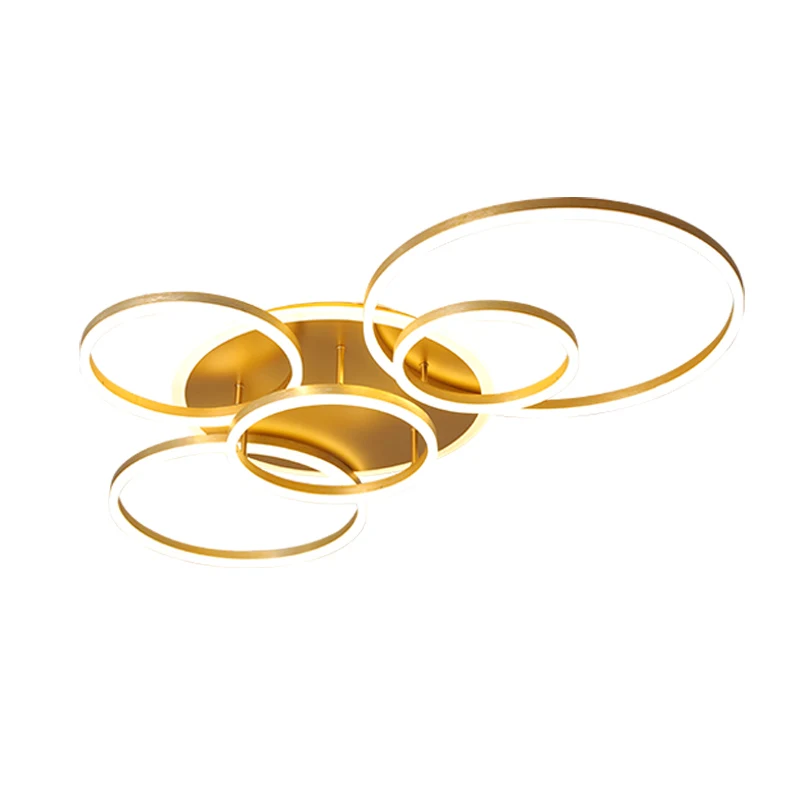 

Gold White Modern LED Chandelier Lighting For Living Study Room Dimmable Indoor Lamps Parlor Foyer Lustres Lampadario Luminaire