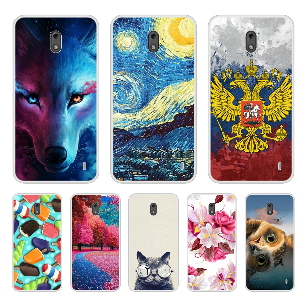 Чехол для телефона Nokia 2 Мягкий Силиконовый ТПУ с крутым рисунком Nokia2 Чехлы в