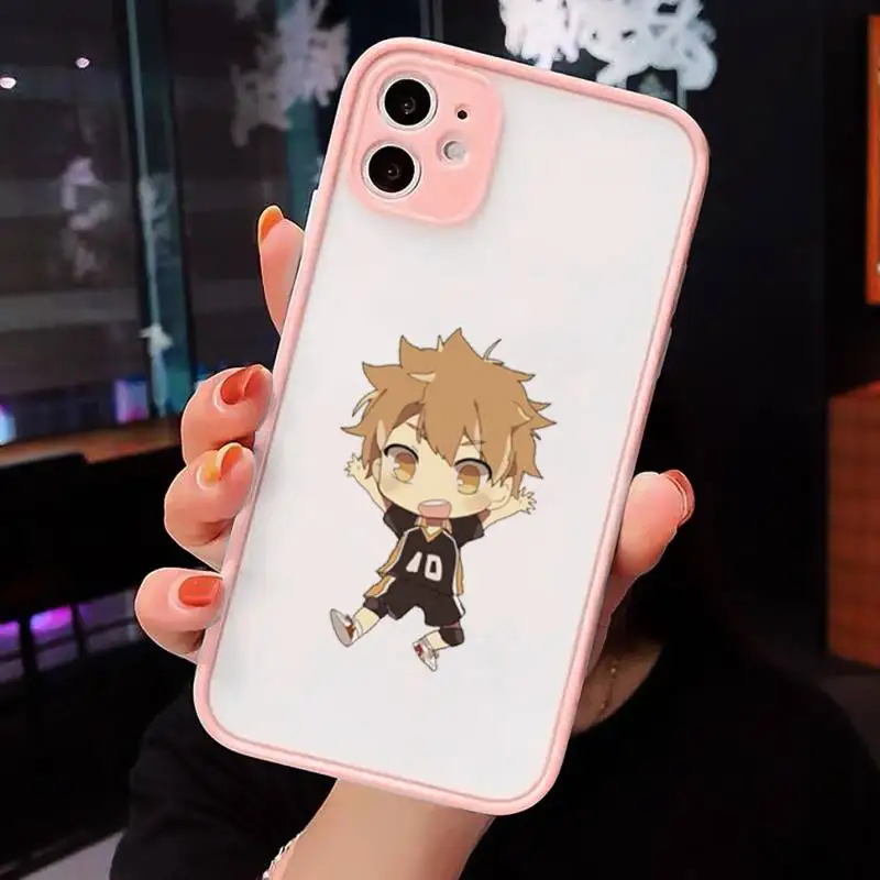 

Haikyuu Hinata attacks Anime Phone Cases matte transparent For iphone 7 8 11 12 plus mini x xs xr pro max cover