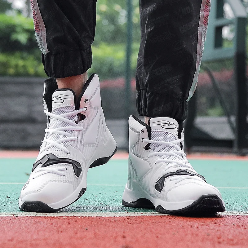 2019 New Trend Men High Quality Basketball Shoes Sneakers Black White Boots Trainers Zapatos De Baloncesto Plus Size 36-45 Shoe | Обувь