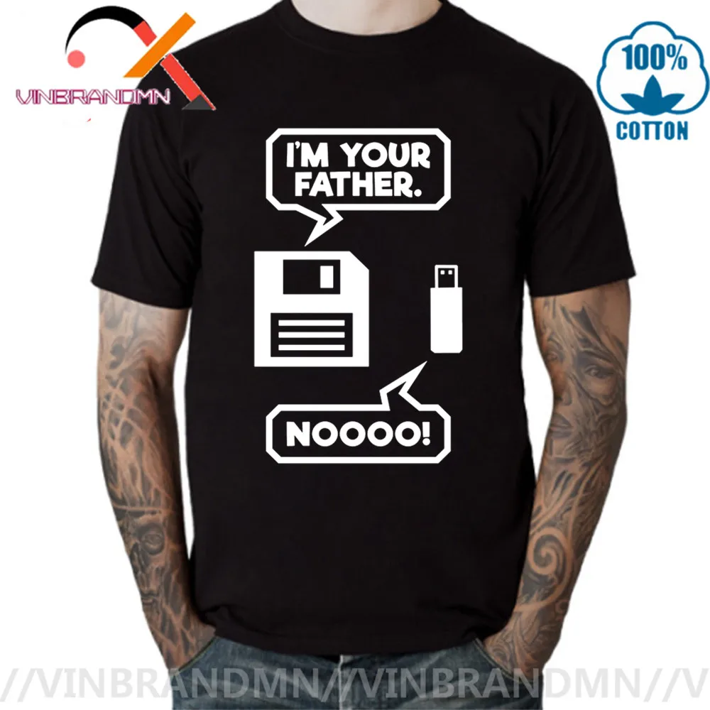 Новинка 2020 забавные мужские футболки nooo в стиле I'm your father с магнитной лентой и