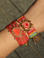 yuokiaa japanese bead heart miyuki bracelet pulseras womens hand bracelets handmade woven friendship boho chain pulseras bijoux