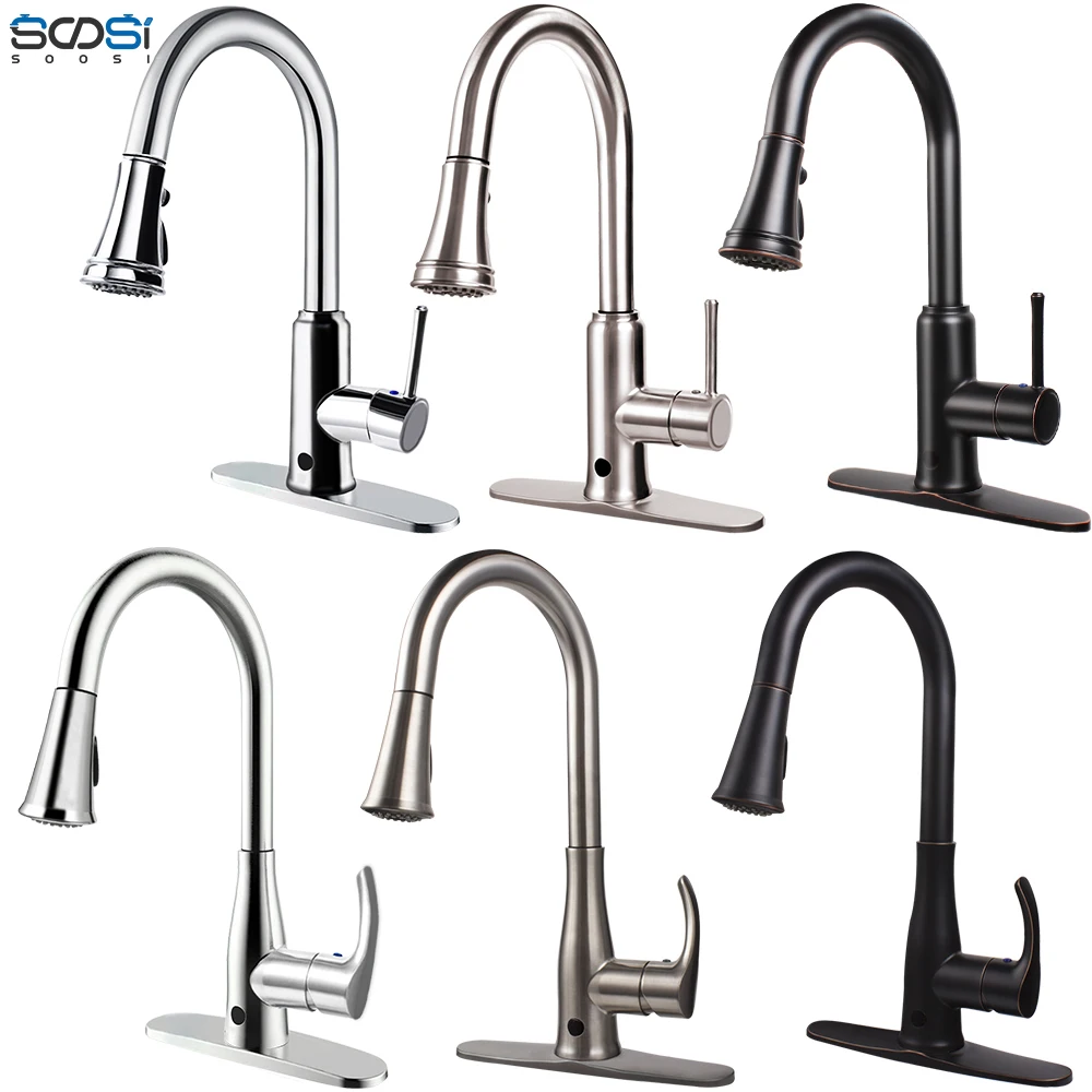 Смеситель для кухни Senor выдвижной распылитель с одной ручкой крепление на