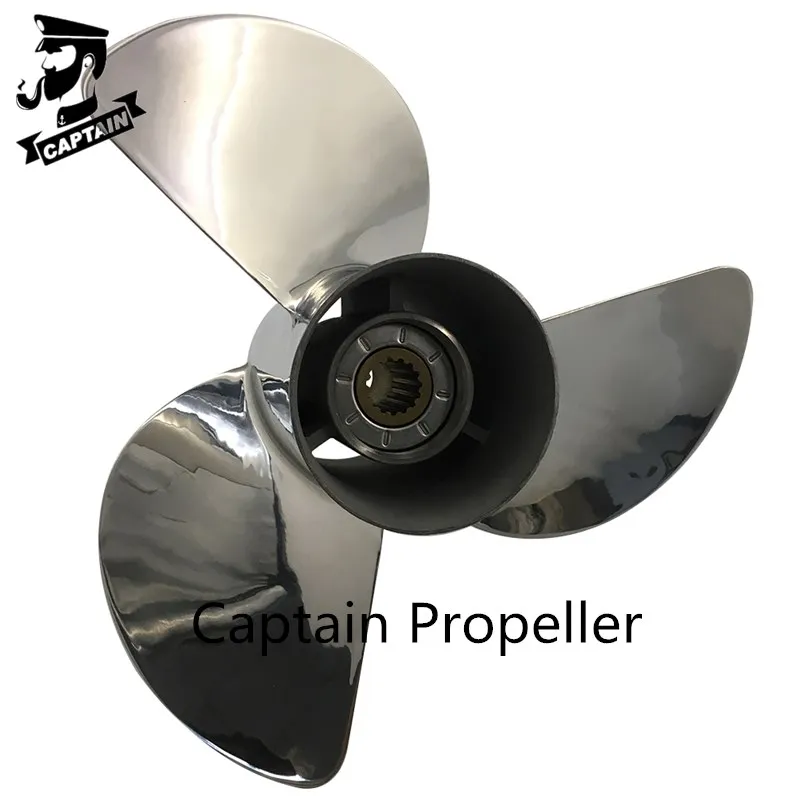 Винт Captain Propeller 13 1/4x17 подходит для подвесных двигателей Tohatsu 90 л.с. 115 120 нержавеющая