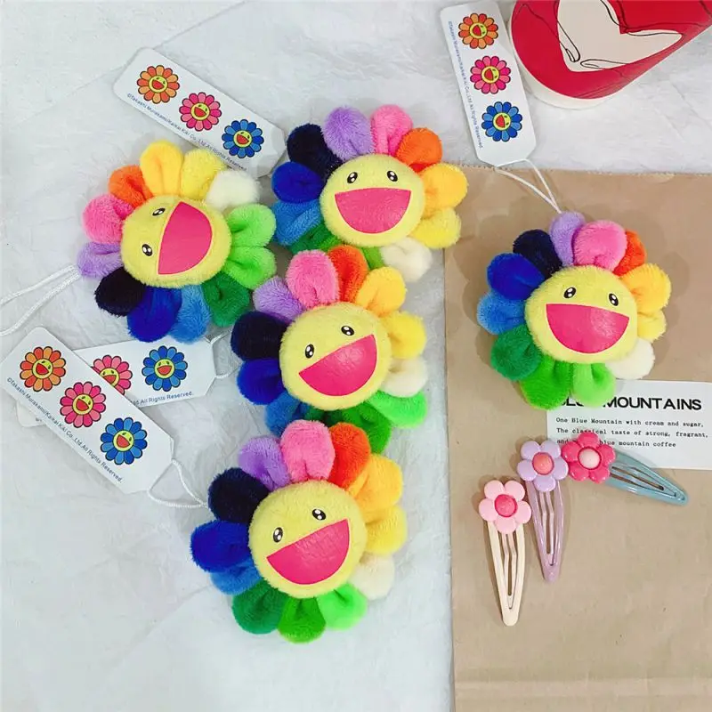 Симпатичная Яркая Цветная разноцветная брошь из радужной ткани с булавками