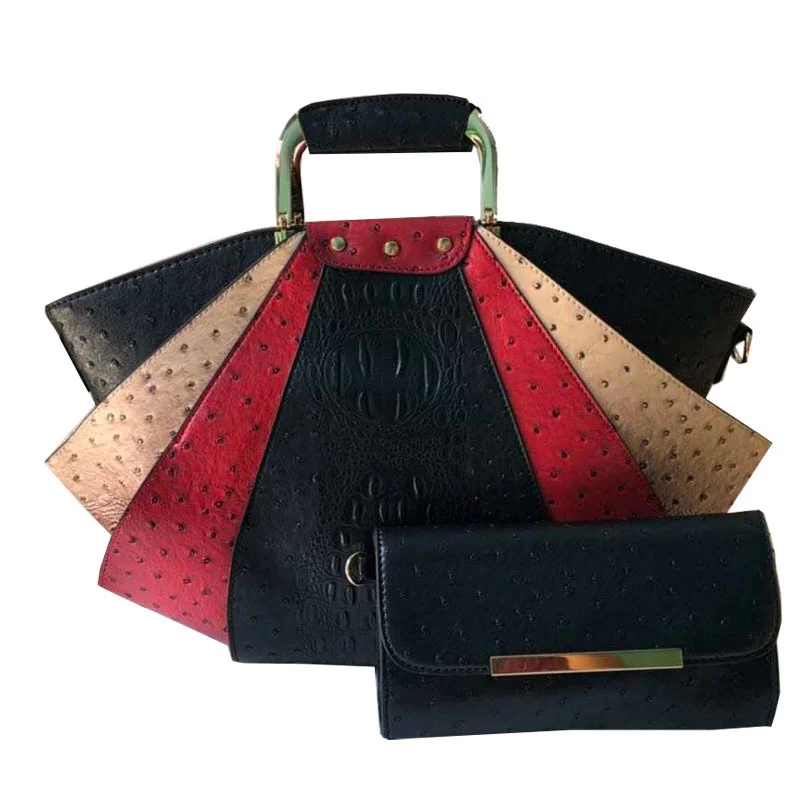

Handbag 2021 fashion crocodile pattern stitching bag