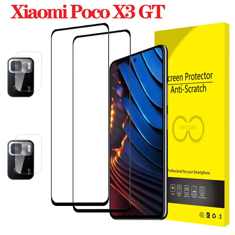 

9D Tempered Glass On Xaomi Poco X3 GT 5g Glass Poco X3 GT Screen Protector Safety Glasses Poko x3gt Poco X 3 GT Protective Film