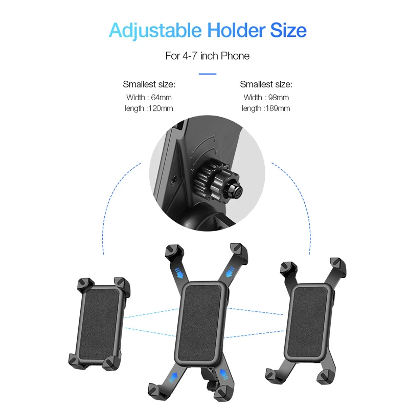 Велосипедный держатель для телефона 3 5-7 дюймов крепление с поворотом на 360