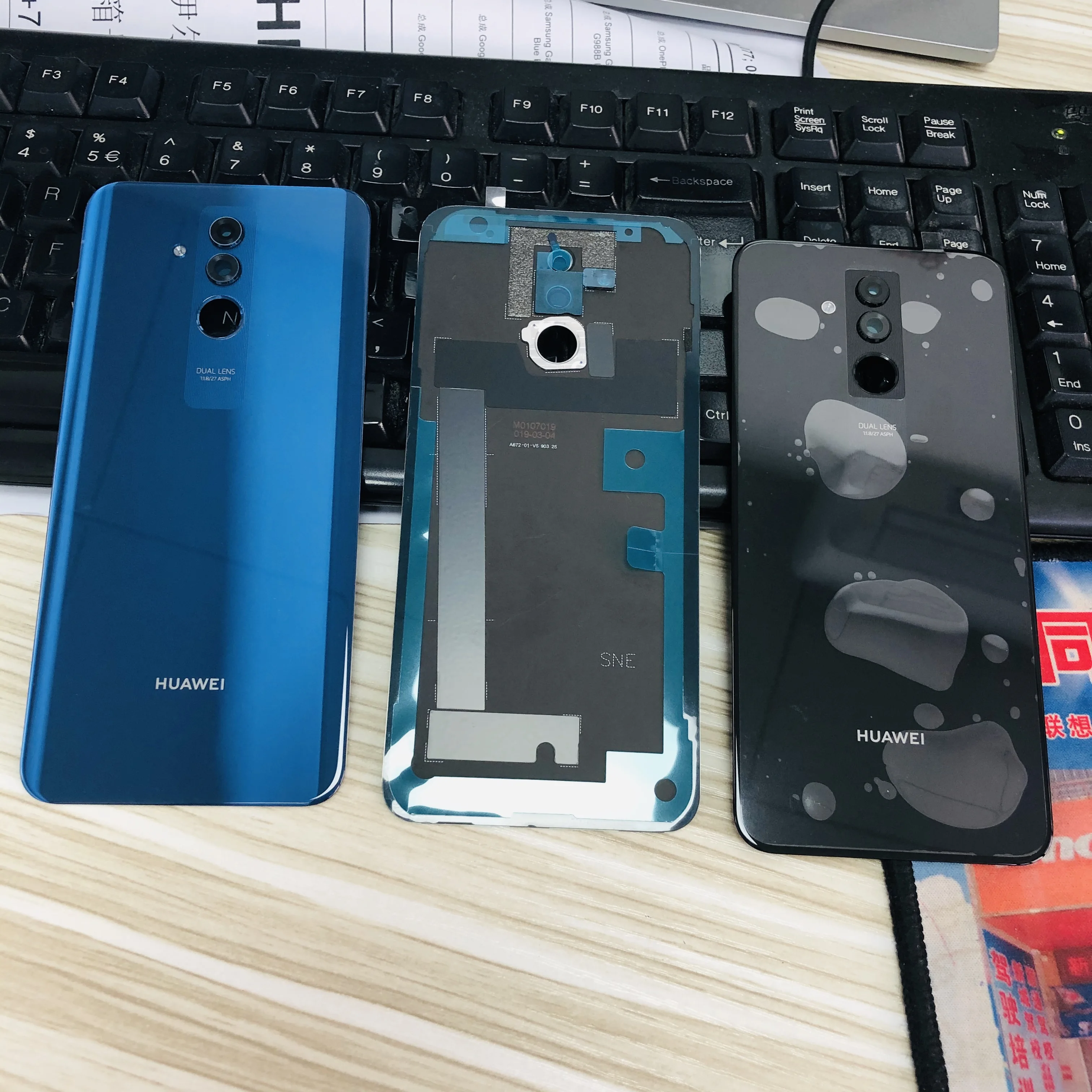 Оригинальная Задняя стеклянная крышка для Huawei mate 20 lite SNE LX1 LX2 LX3 корпус