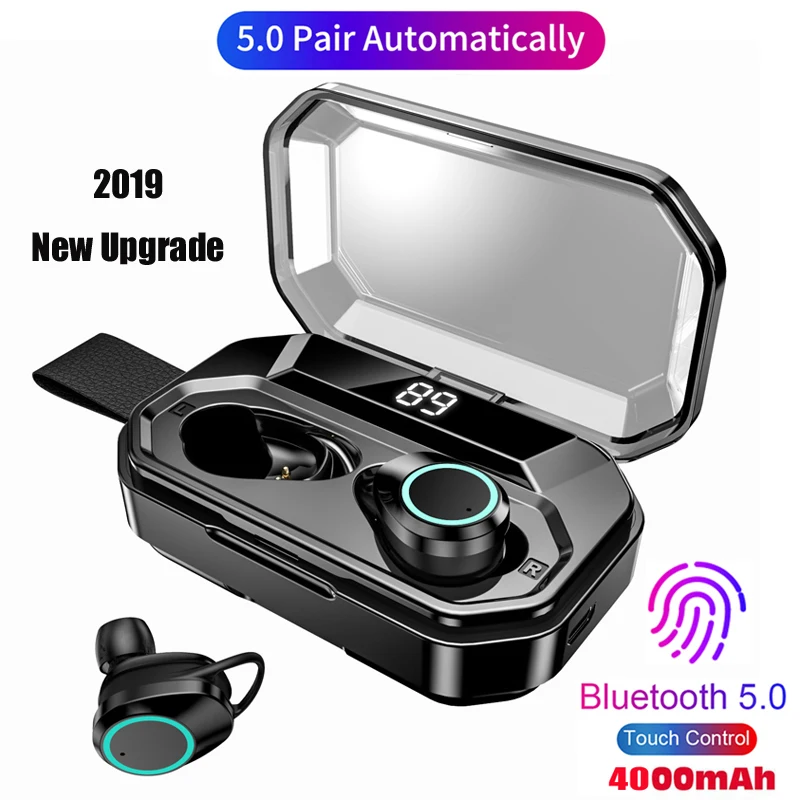 X6 TWS 5 0 Bluetooth наушники 9D стерео спортивные Беспроводная гарнитура IPX7