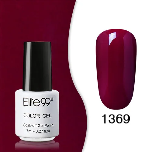 1369 Elite99 Гель-лак набор все для маникюра Полупостоянный Vernis верхнее покрытие УФ светодиодный гель лак удаляющийся замачиванием Гель-лак для ногтей - Цвет: 1369