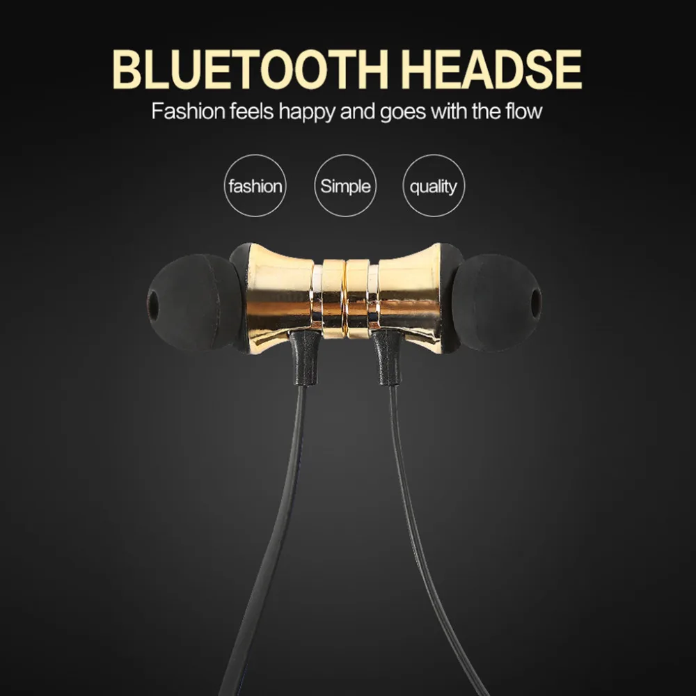 Беспроводные Bluetooth наушники, музыкальная гарнитура, спортивные наушники для телефона, наушники с микрофоном