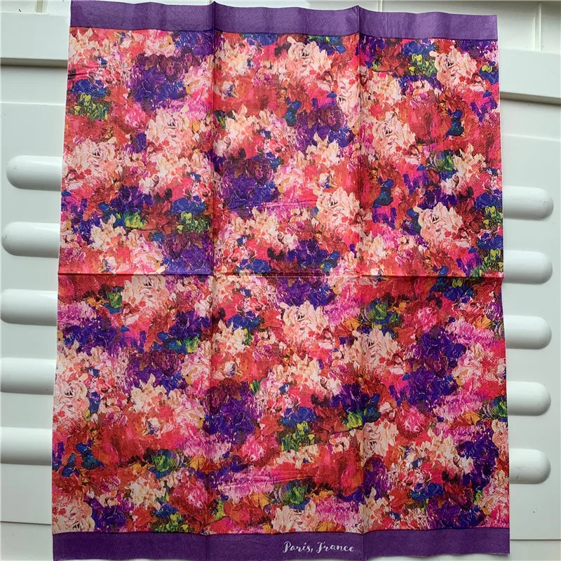 

33*40 Decoupage paper napkins crafts disposable paper elegant handkerchiefs decorated wedding tissue table vintage towel serviet
