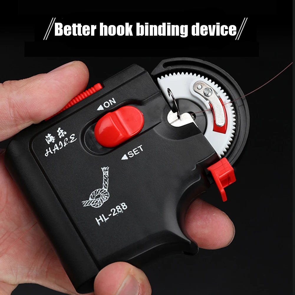 Automatic Portable Electric Fishing Hook Tier Machine Fishing Accessories Tie Fast Fishing Hooks Line Tying Device Equipment New