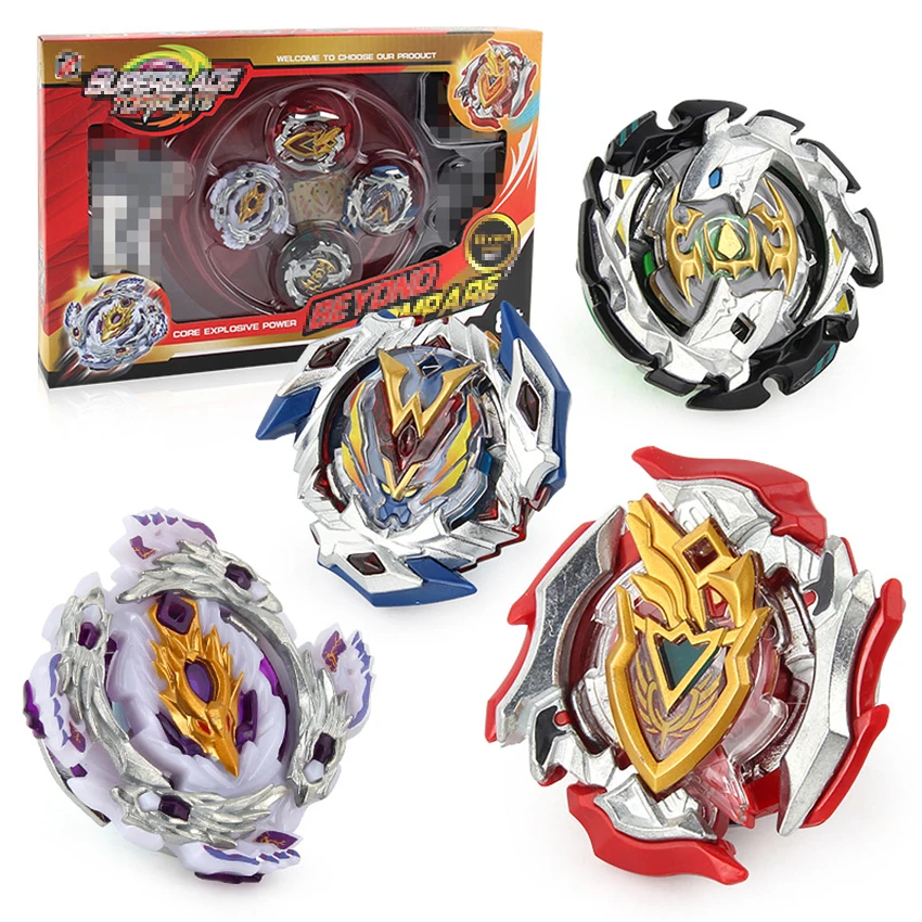 Beyblades 4 шт./компл. Арена стадион металлический сплав 4D Боевая ручка пусковая