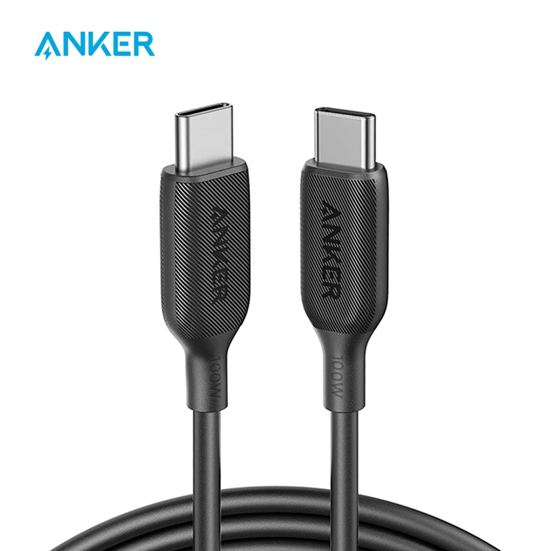 USB C Cable 100W 6ft, Anker Powerline III USB C to USB C Charger Cable 2.0, Type C Charging Cable for MacBook Pro 2020