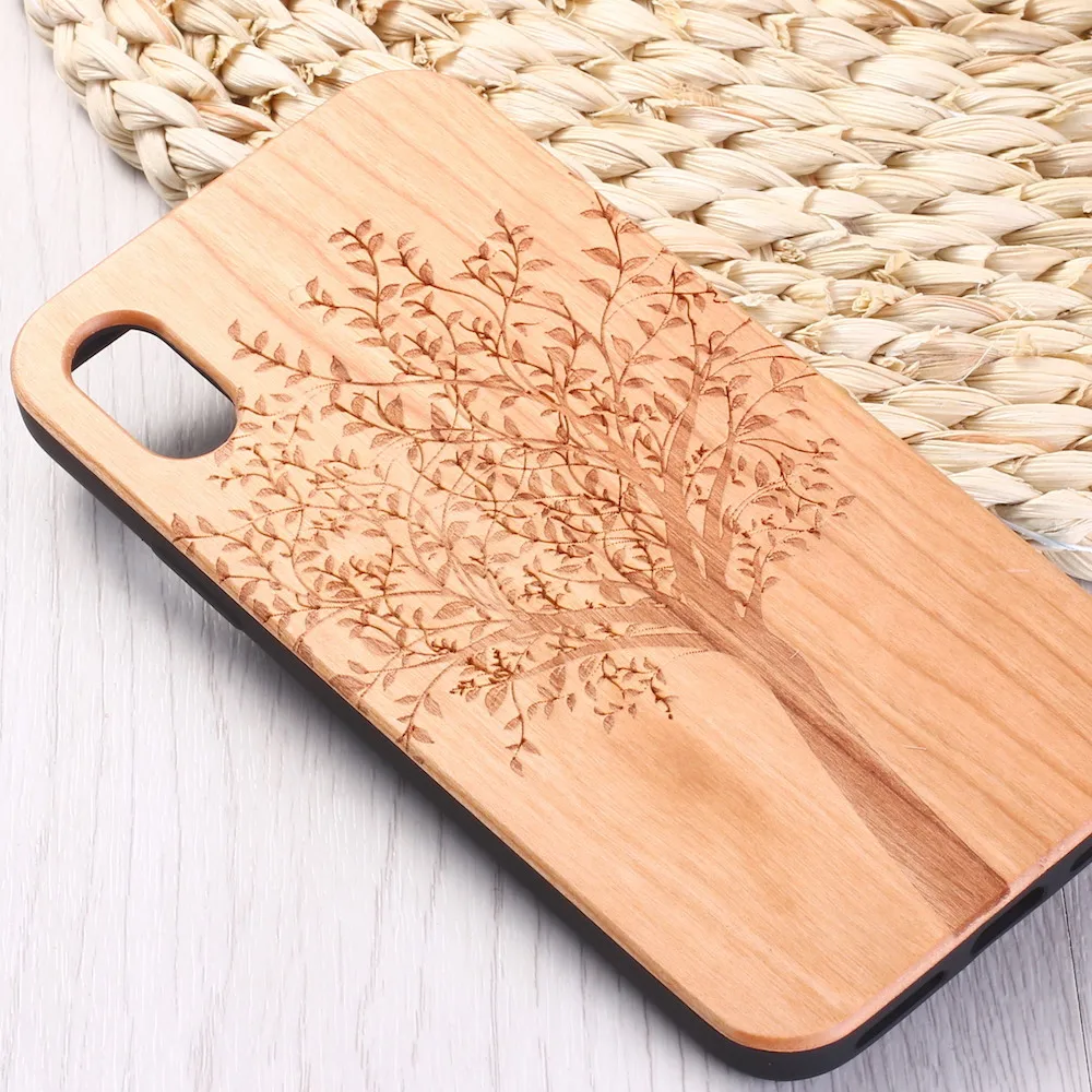 Чехол с изображением сердца растений дерева|Бамперы| |