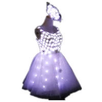 new arrival bride light up luminous clothes led costume ballet tutu led dresses for dancing skirts wedding party