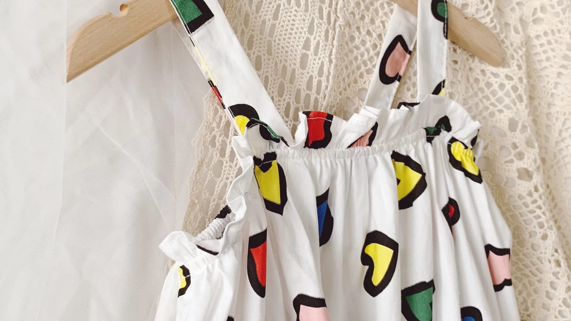 Платье для маленьких девочек лето 2020 с милым принтом в виде сердца крутая одежда