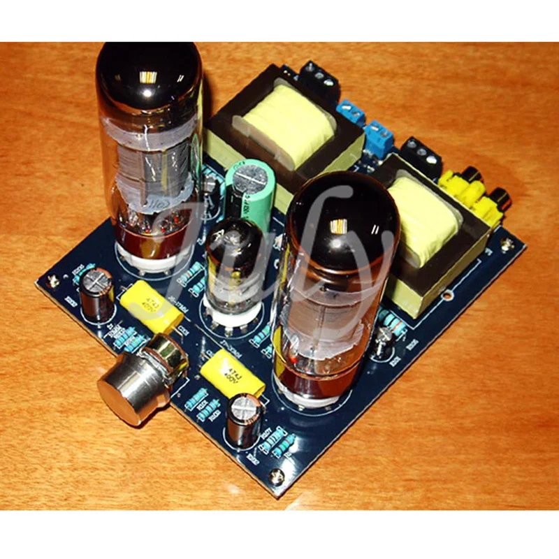 

6N1/6N2 push EL34 tube single-ended Class A small tube amplifier 5W+5W/8Ω fever grade power amplifier board, 30-40Khz (+-1db)
