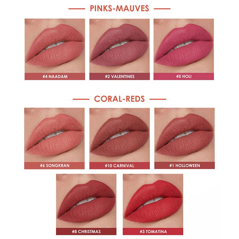 

12 Colors Nude Sexy Matte Velvet Lip Batom Waterproof Matte Red Lipstick Long LastingLip Stick Make Up Cosmetics
