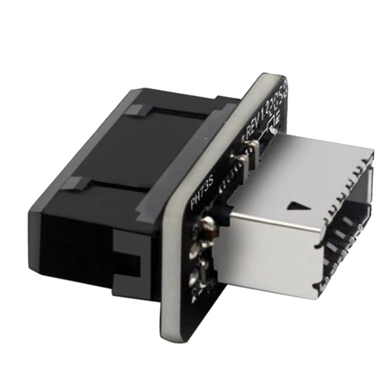 Retail Motherboard USB3.019P/20P to TYPE-E90 Degree Adapter Chassis Front TYPEC Plug in Port | Электроника