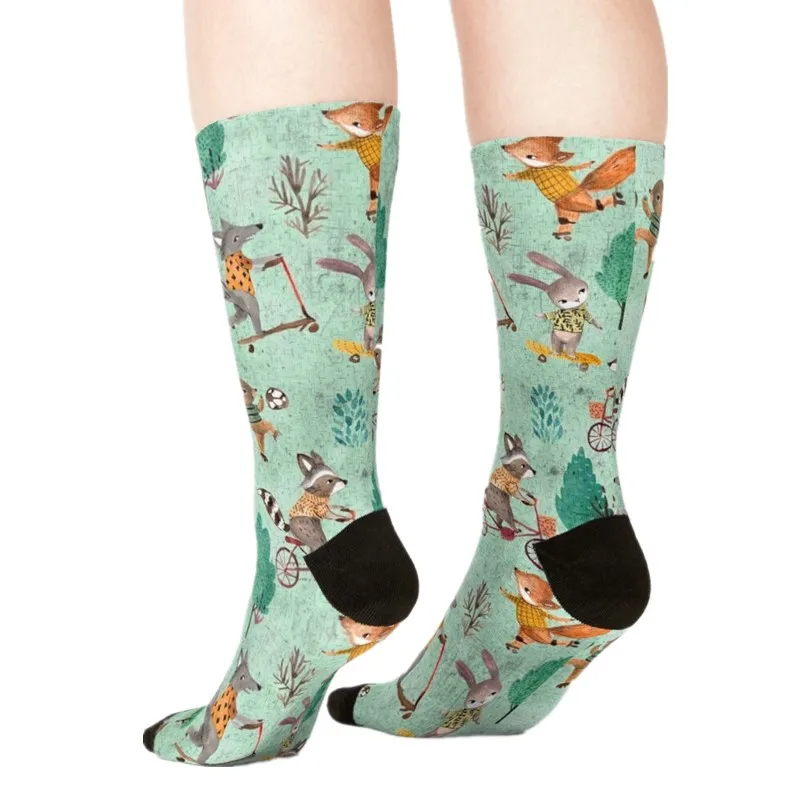 

2021 Women's socks kawaii Paper Airplanes Printed Socks Women harajuku Happy Funny Novelty cute girl gift Socks for women