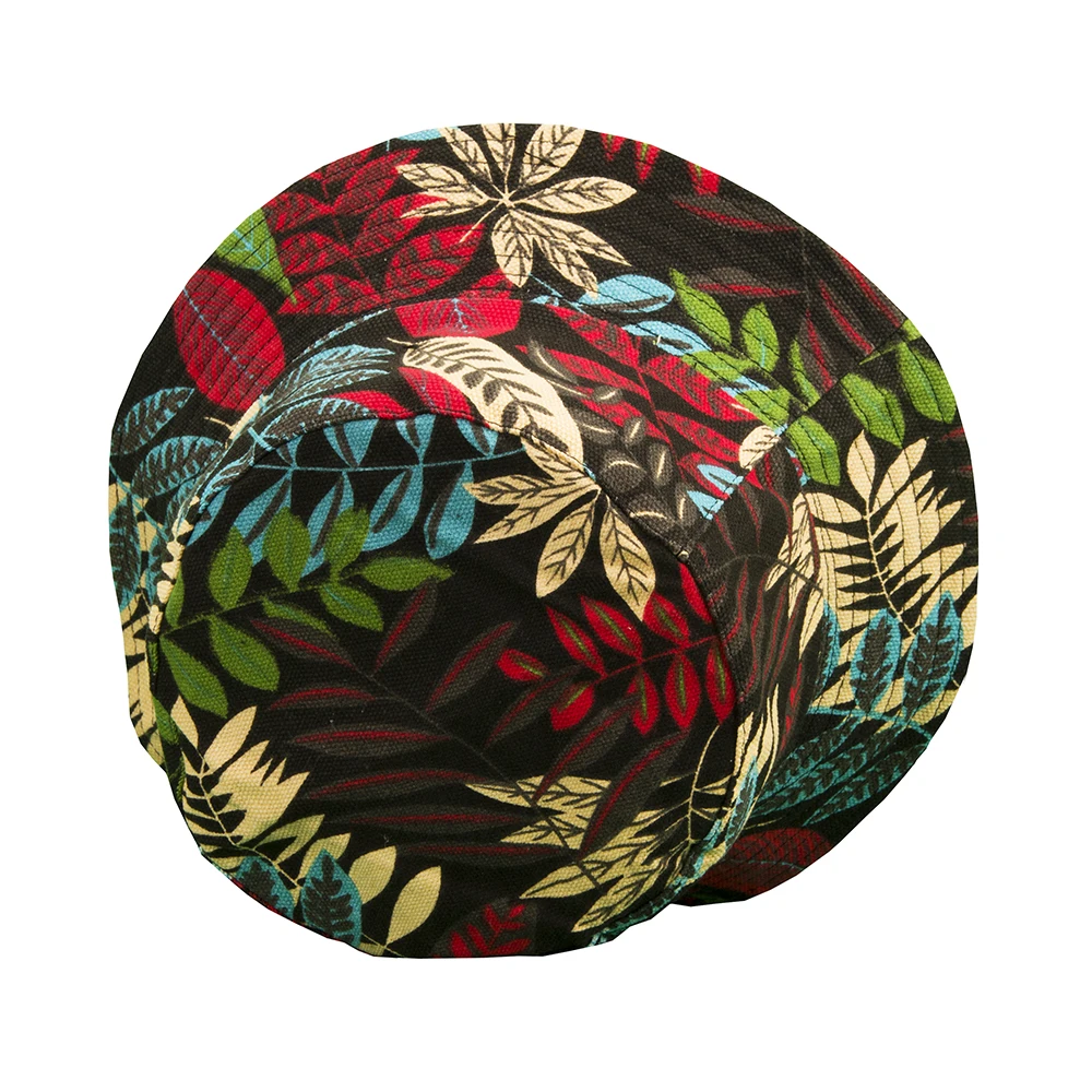 Шляпа с принтом листьев панама национальным в виде ветра и летняя парусиновая