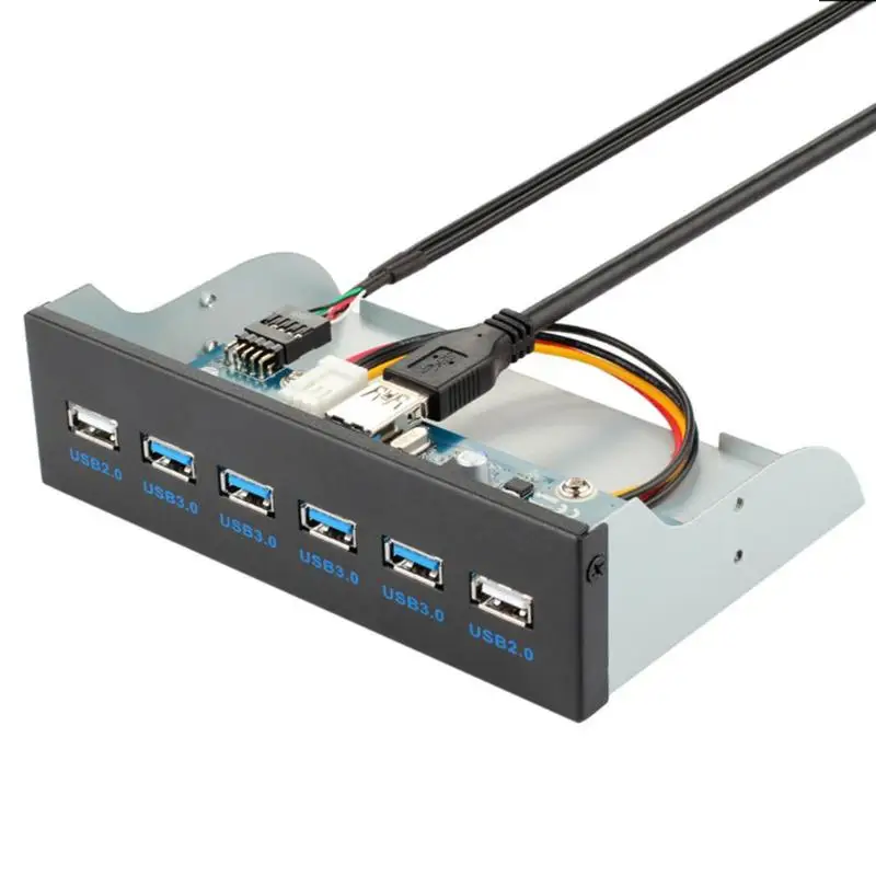 4 порта USB3.0 + 2 USB2.0 настольная Передняя панель оптических дисков расширение отсека