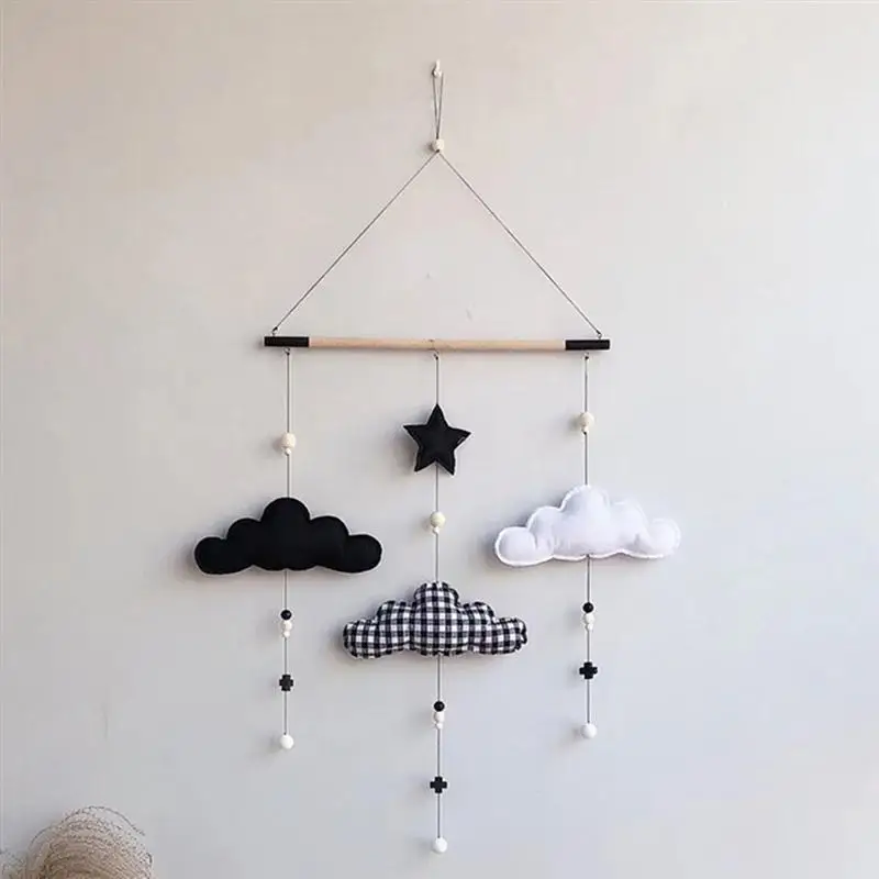 

Hanging Decor Nordic Style Cloud and Star Hanging Modeling Pendant Accessory