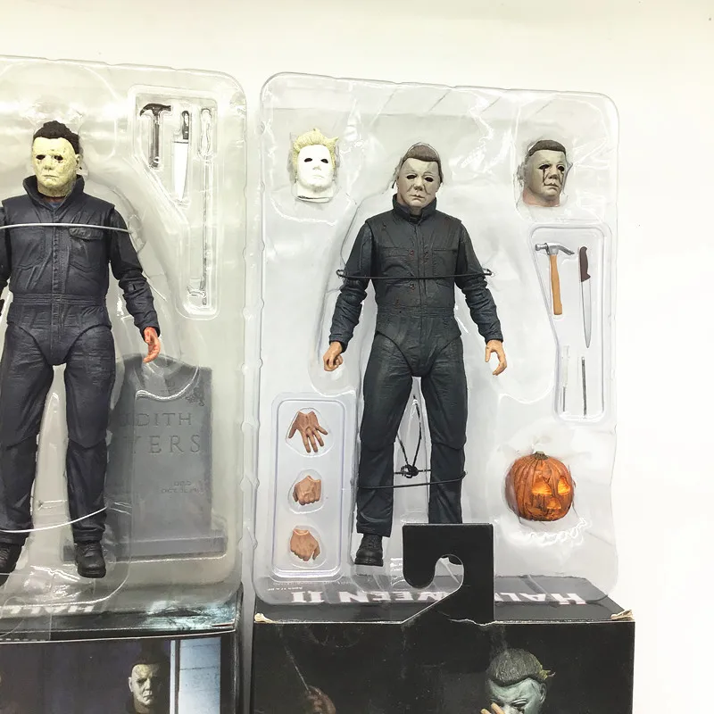 2 вида стилей 18 см NECA Хэллоуин Ultimate лет спустя фигурки тыквы светильник из ПВХ