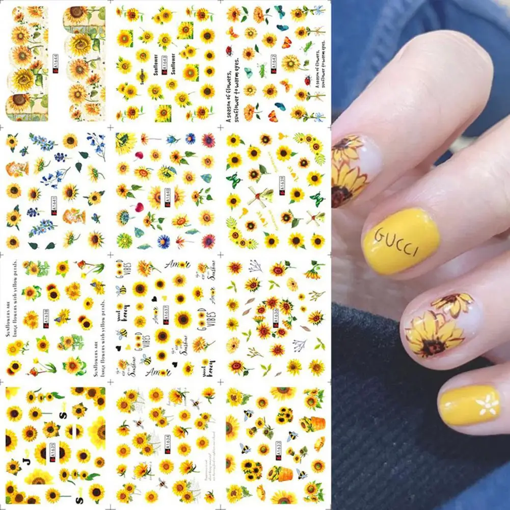 

Nail Sticker Safe Fadeless Smell-less Women Nail Art for Daily Use