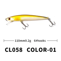 new fishing lure minnow baits 110mm9 2g plastic hard fake bait 3d eyes lifelike outdooor fishing tackle entertainment articles