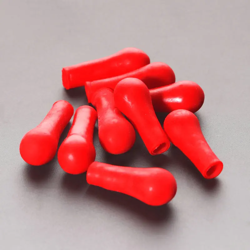 100 шт./партия красные резиновые шарики с пипеткой |