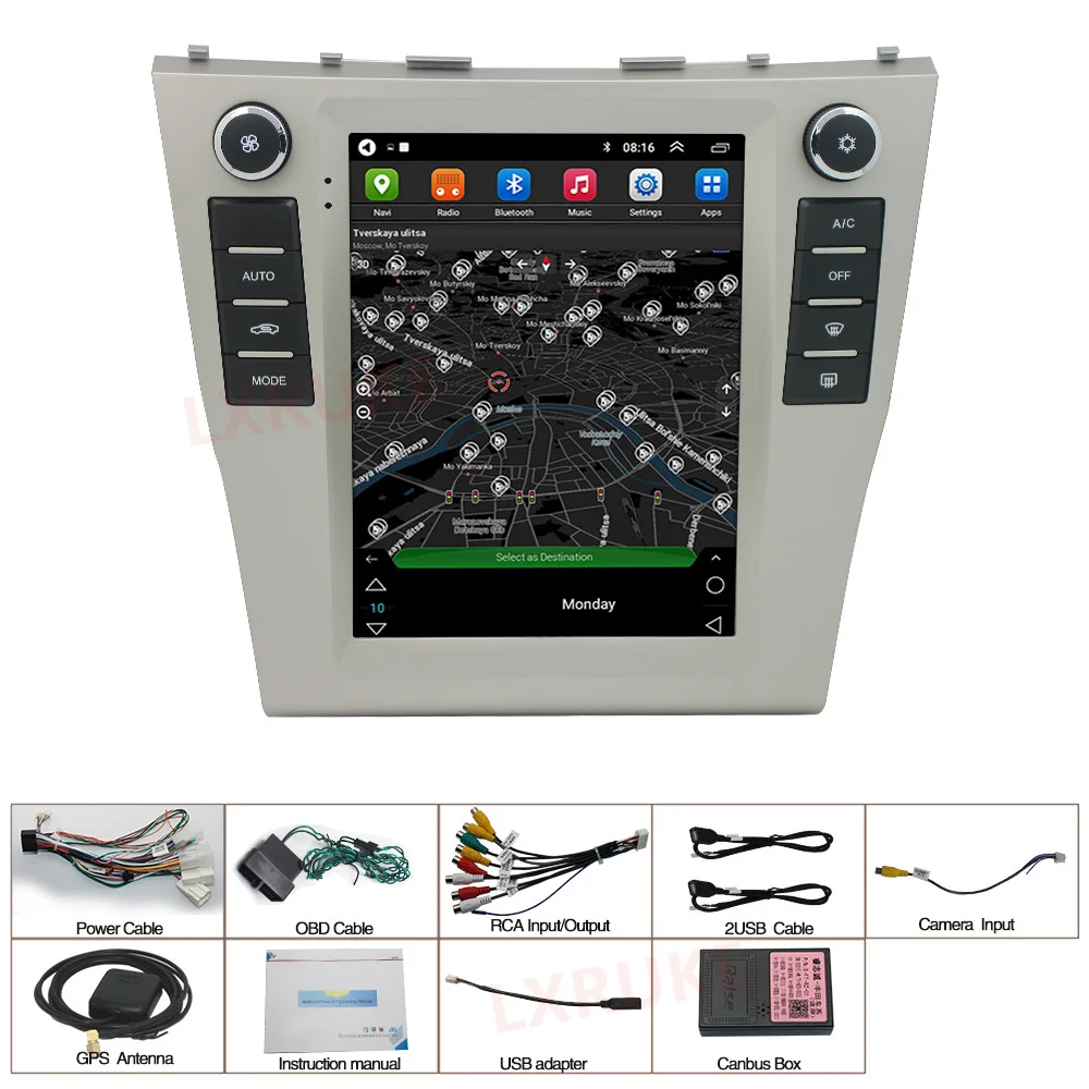 

Android10.0 Car Stereo Radio GPS MP5 Player intelligent reversing image Car multimedia player Fit For 06-2011 Toyota Camry