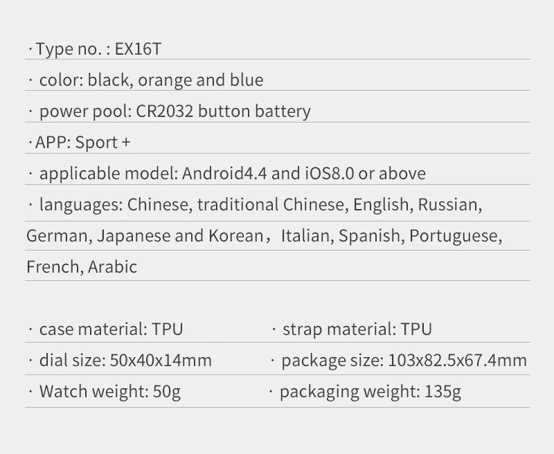 696 EX16T спортивные Смарт-часы IP67 глубина водонепроницаемый фитнес-трекер счетчик шагов напоминание о звонке длительное время ожидания спортивный смарт-браслет