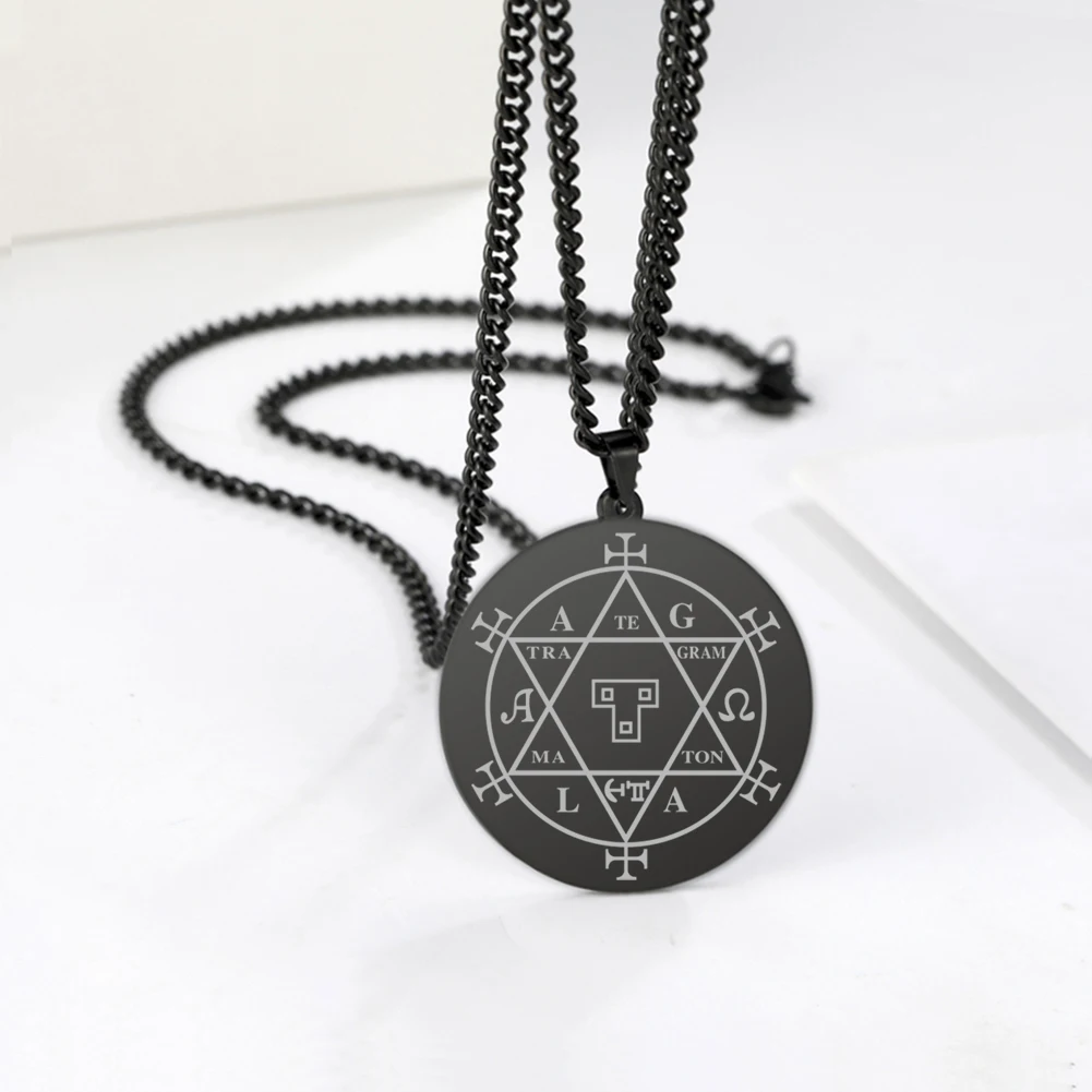 Dawapara Witchcraft гексаграмма Соломона Goetia ожерелье амулет подвески Alchemy Talisman ювелирные