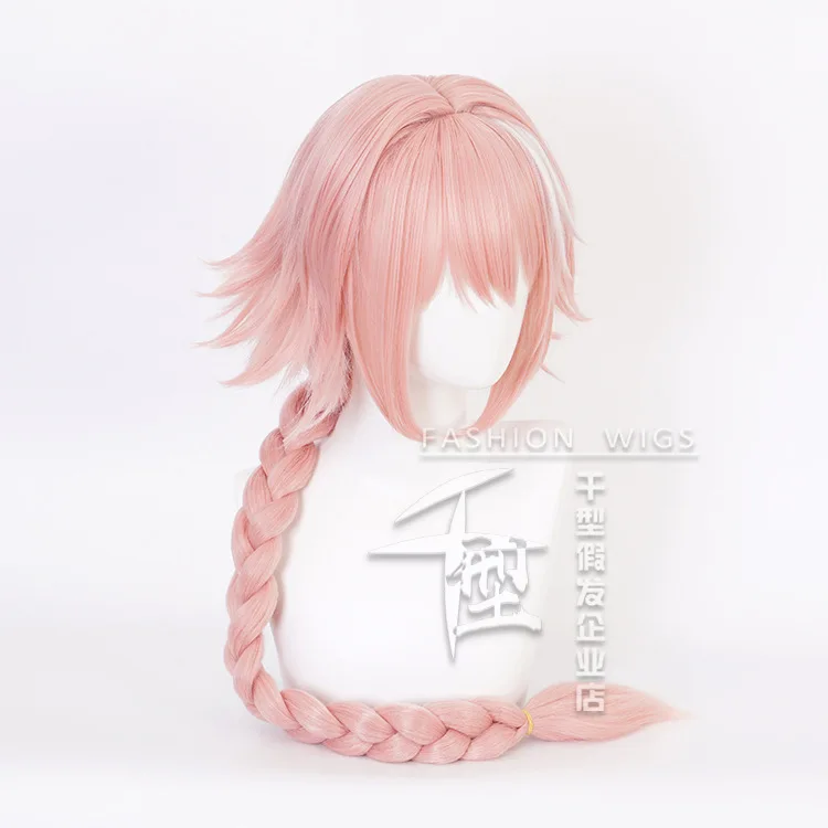 Парики Новое поступление игра Fate/Apocryp Astolfo Косплей парики Длинные розовые