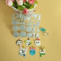 new 6 exquisite mini snowman pendants cutting dies diy scrapbook embossed card making photo album decoration handmade craft