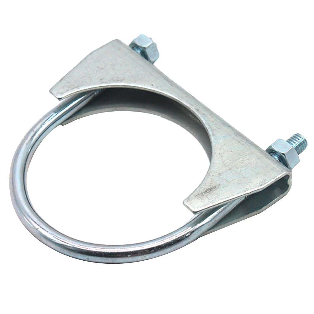 

3inch Heavy Duty Saddle Style U-Bolt Muffler Clamps Strength with Anti-Rust Coat and Multiple uses (OD=3 inch/72mm)