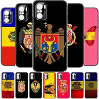 spain spanish flag phone case for xiaomi redmi poco f1 f2 f3 x3 pro m3 9c 10t lite nfc black cover silicone back prett mi 10 ult