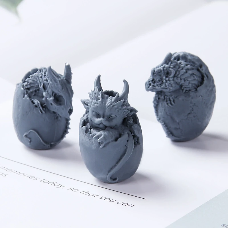 

New Dragon Egg Epoxy Resin Mold Jewelry Pendant Silicone Mould DIY Crafts Ornaments Decorations Casting Tool