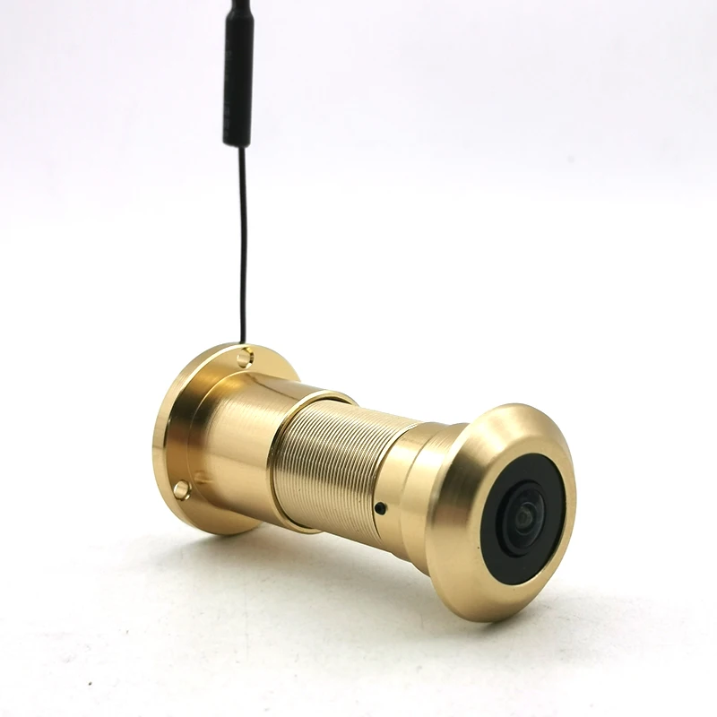 Продажа Дверной глазок Tuya с функцией ночного видения, инфракрасный мини-домофон «кошачий глаз», 1080p Hd, Wi-Fi, двухсторонняя голосовая связь, P2p камера