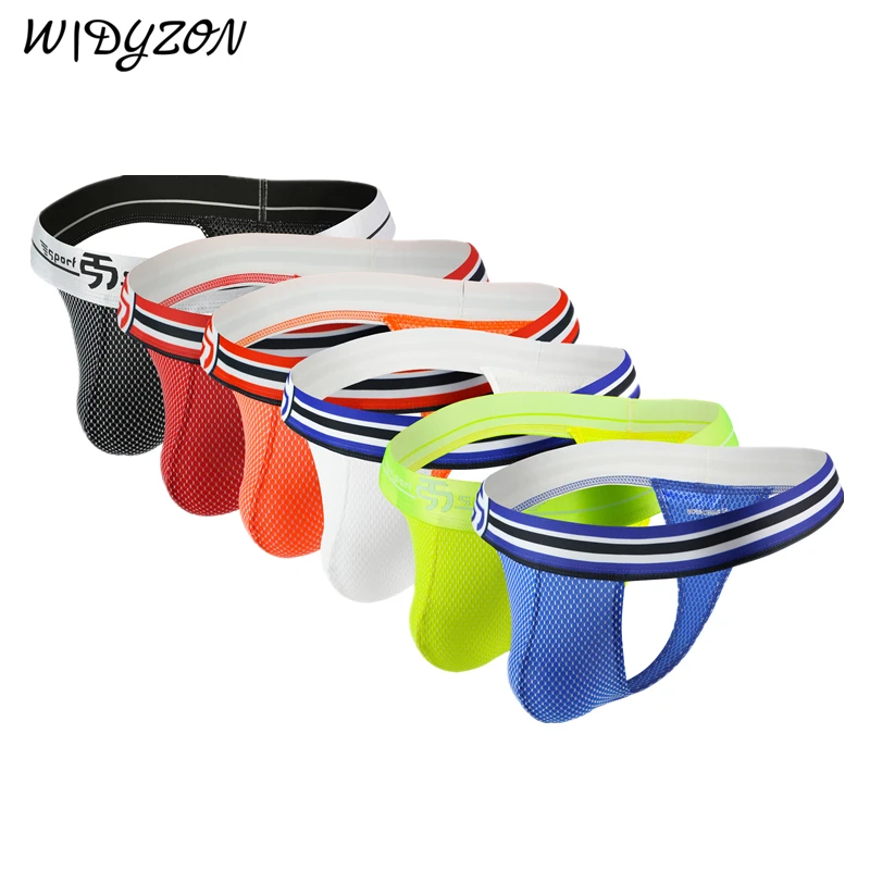 WIDYZON Мужские Дышащие Стринги Нижнее Белье Трикотажные Нейлоновые С Низкой