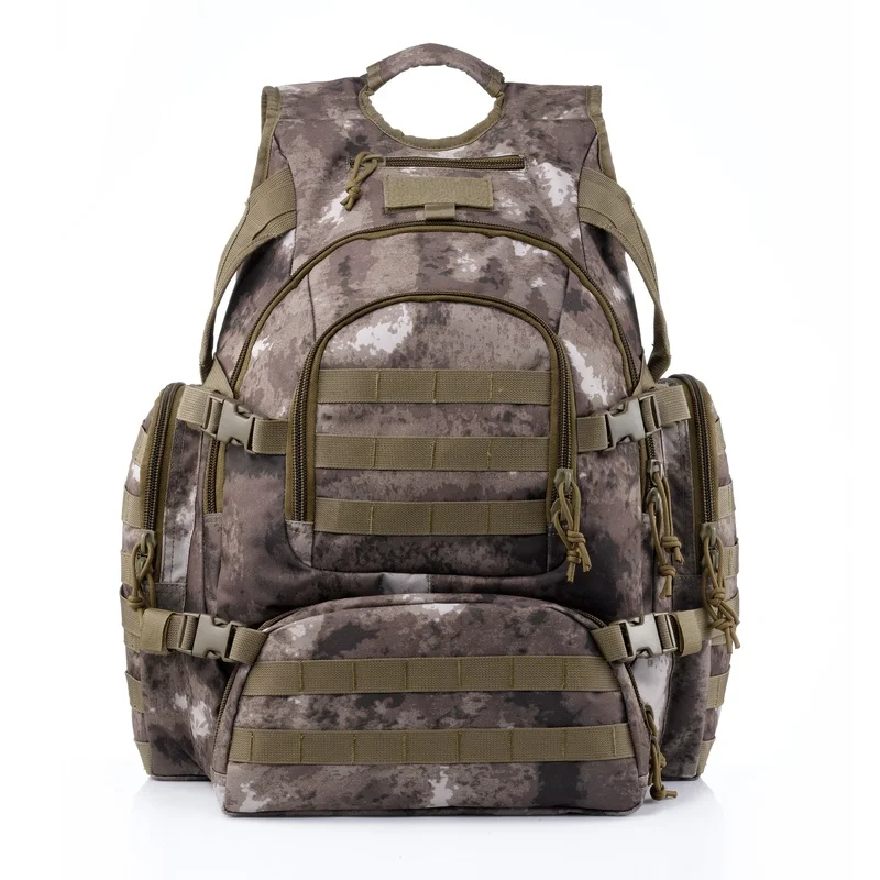 

55L Cycling Hiking Laptop Bag Pack Assault Combat A-tacs Waterproof Rucksack Outdoor Military Mochilas Tactical Backpack