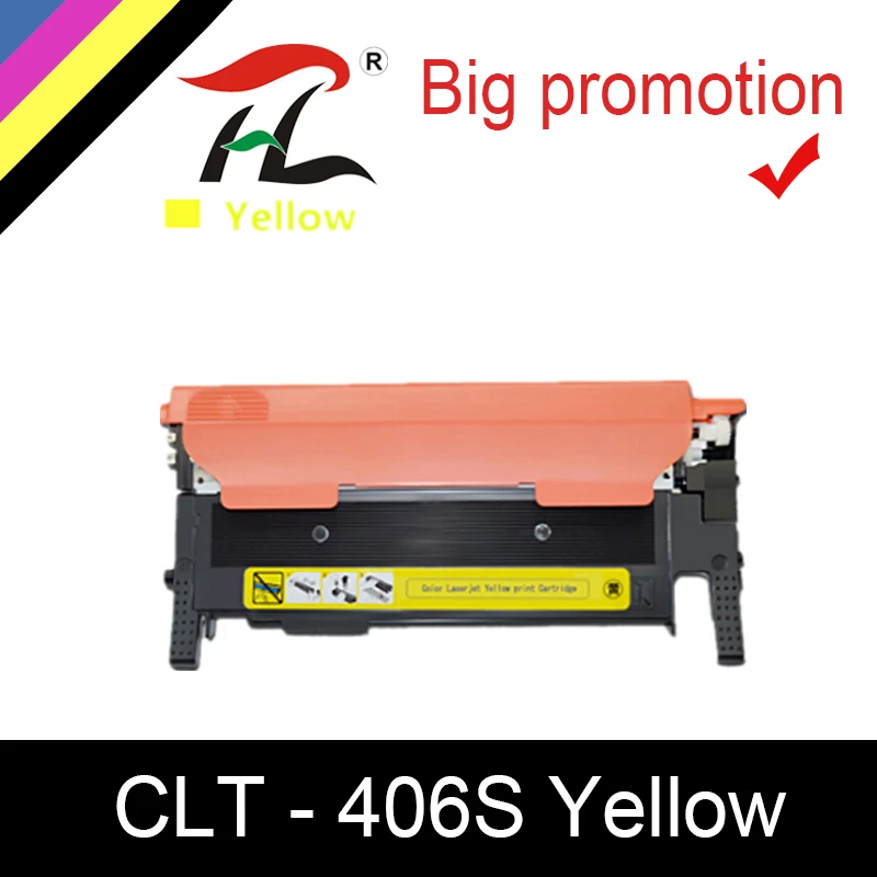 

HTL compatible toner cartridge for samsung CLT-406S CLT-K406S C406S M406S Y406S CLP-360 365w 366W CLX-3305 C460FW 3306FN 3305W